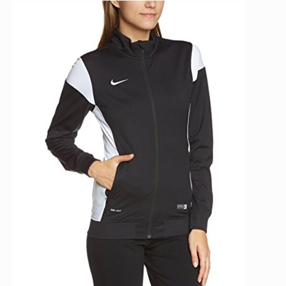 Nike Academy 14 Sideline Knit Dri-FIT Jacket White/Black Size Small Women's - Picture 14 of 16